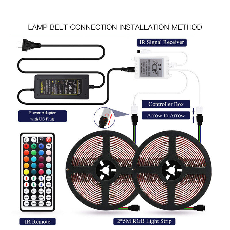 Remote Control 12V Colorful Color-changing Soft Light Strip