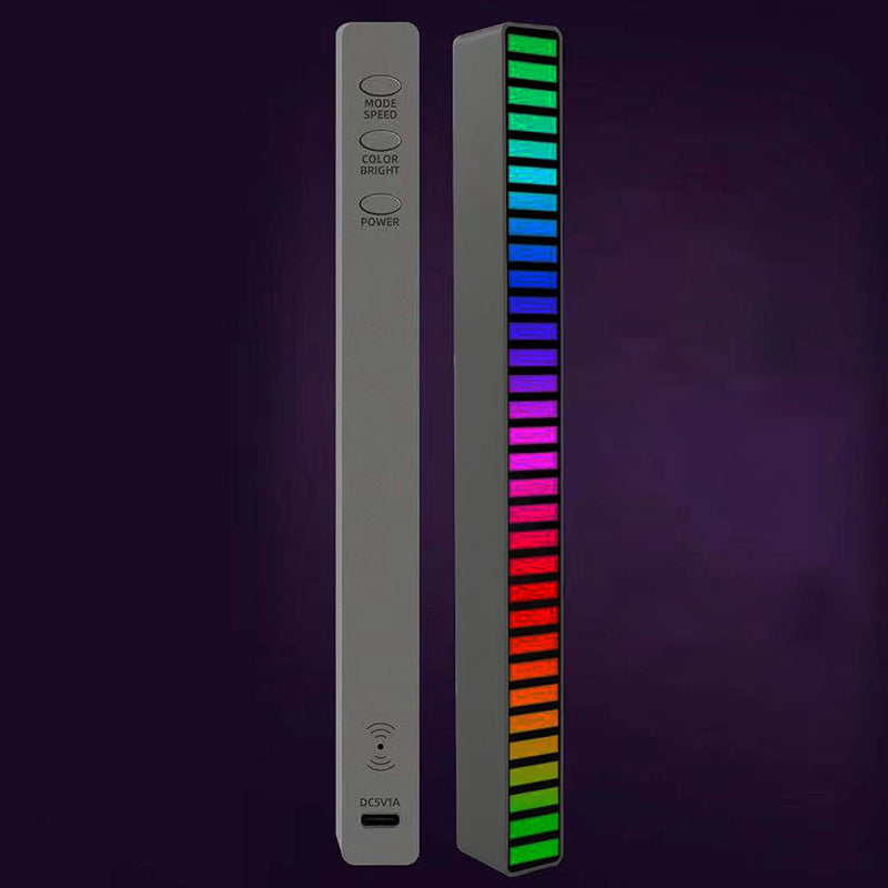 Car Sound Control Light RGB Voice-Activated Music Rhythm Light