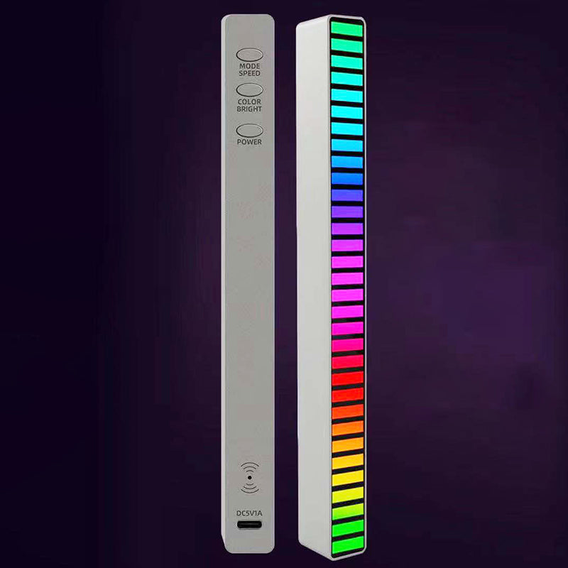 Car Sound Control Light RGB Voice-Activated Music Rhythm Light