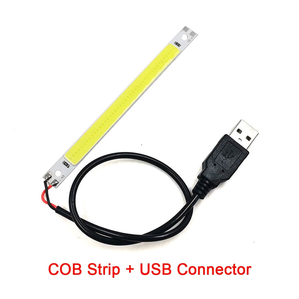 Battery USB Powered COB LED Strip Light