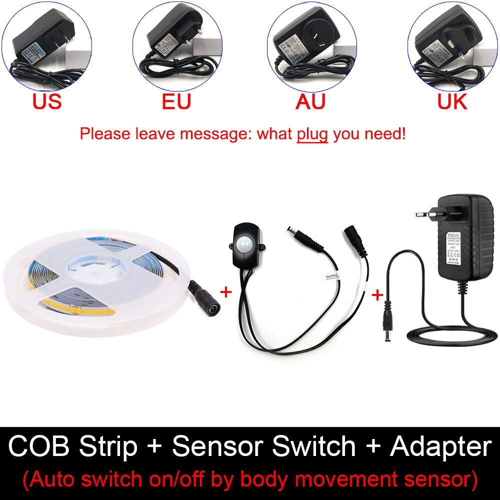 COB LED Strip Kit With Dimmer Sensor