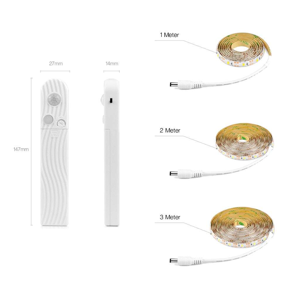 LED Under Cabinet light LED Strip led Lamp with Wireless PIR Motion