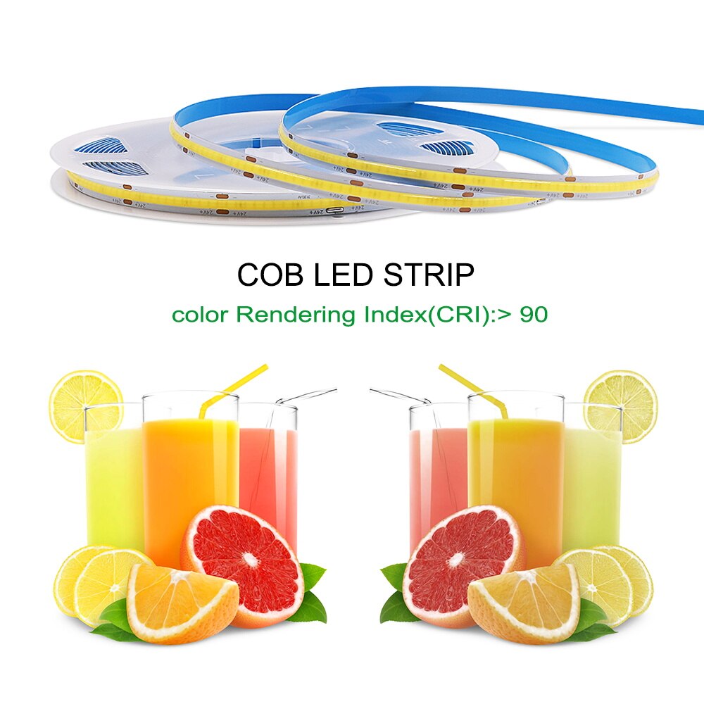 Flexible COB LED Strip Light Room Decor