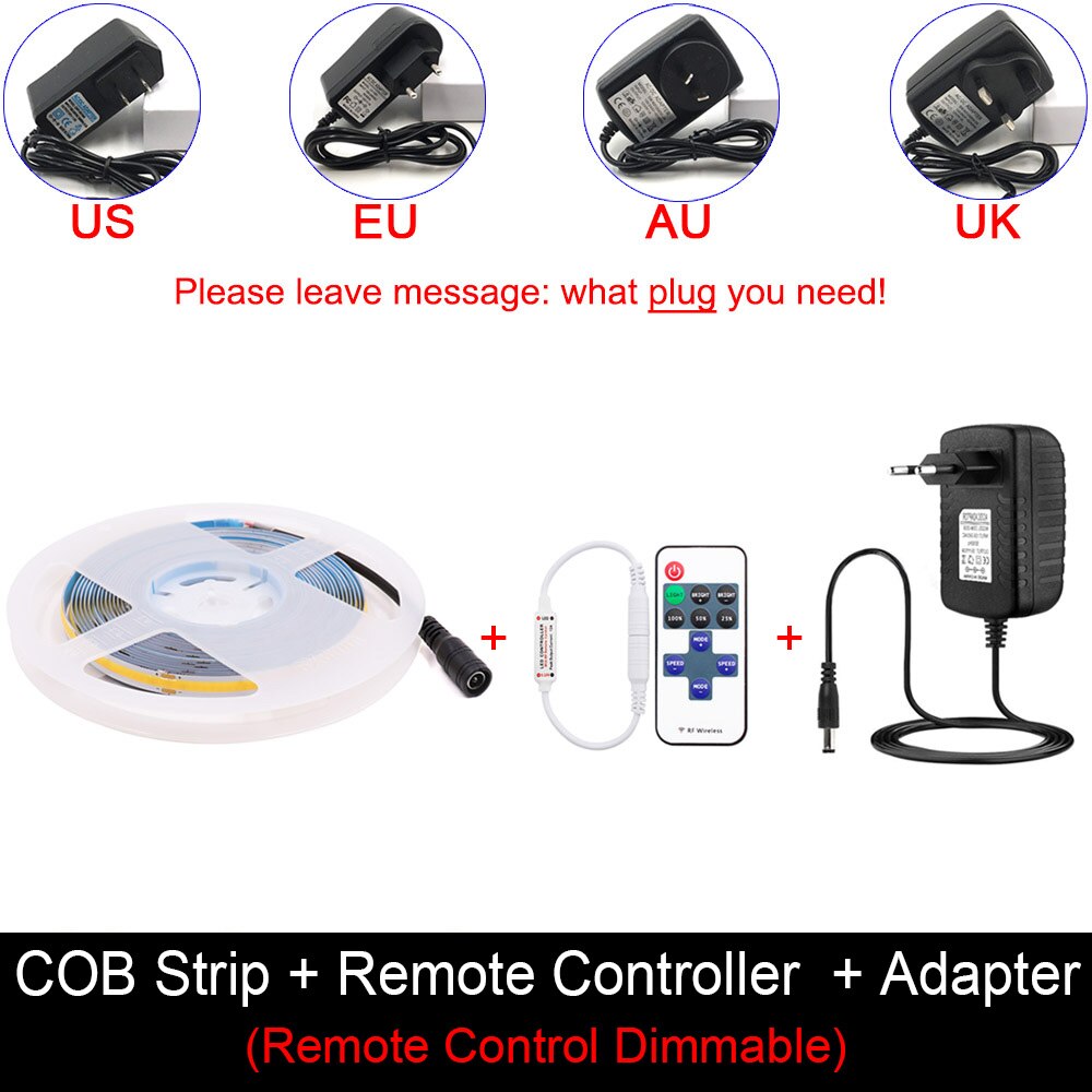 COB LED Strip Kit With Dimmer Sensor