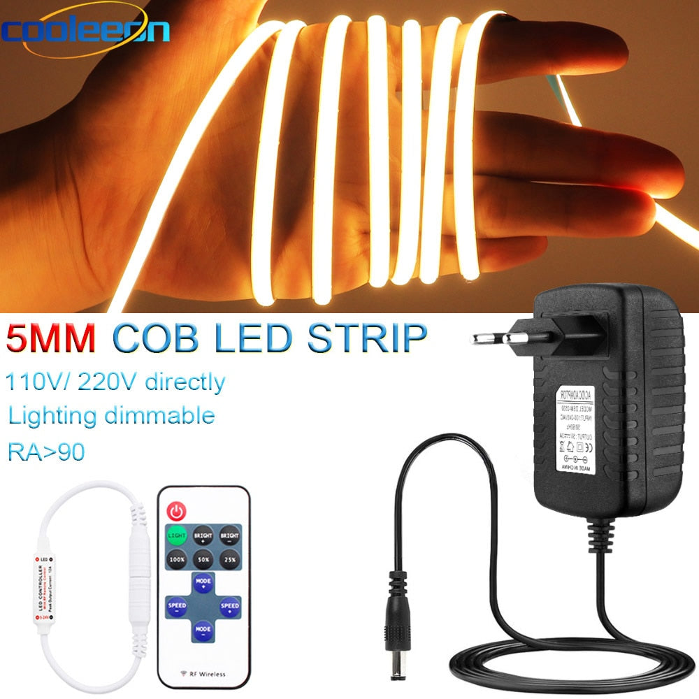 Dimmable COB LED Strip Kit LED Tape