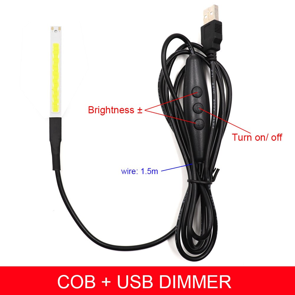 USB Powered 5V COB LED Strip Bar Light