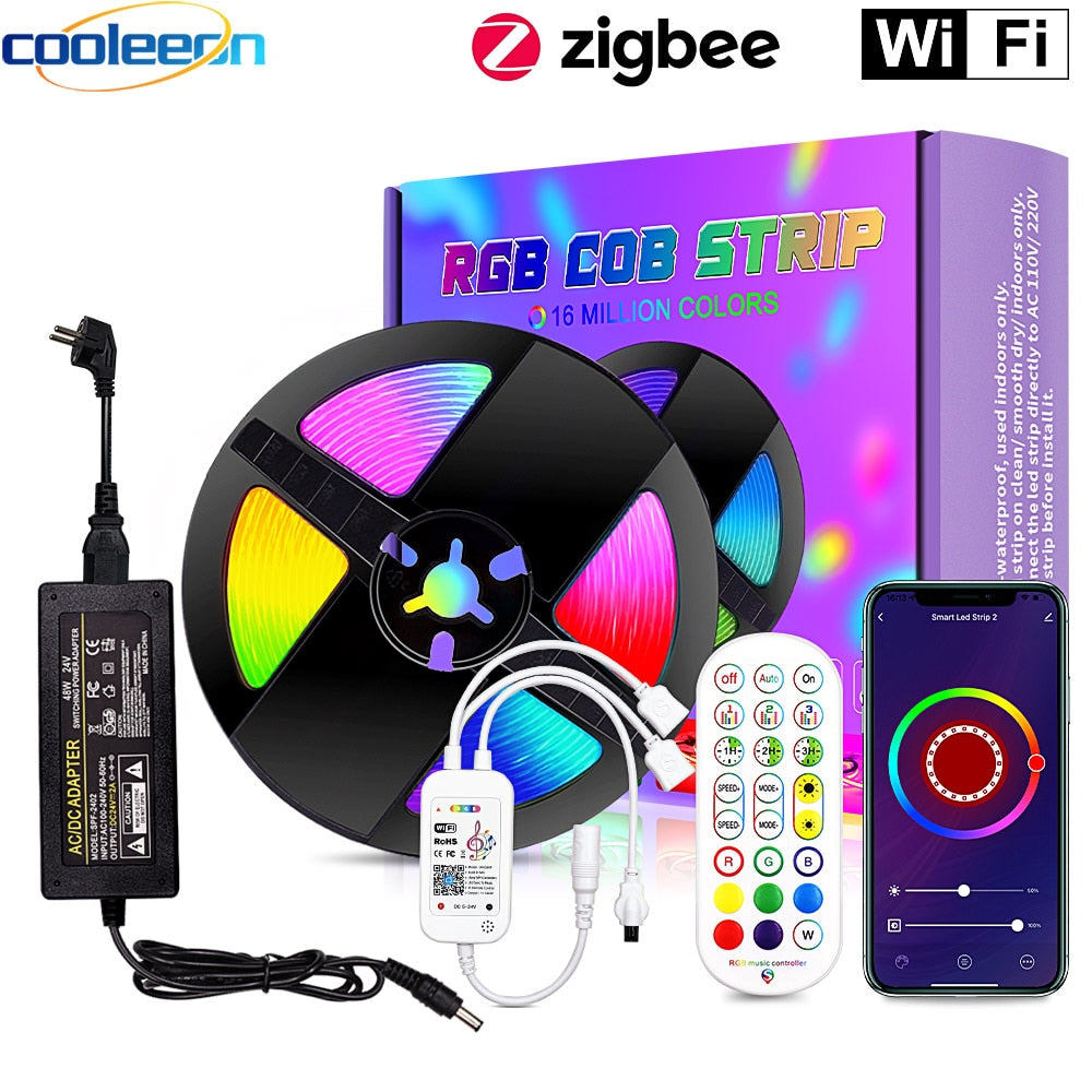 Led Strip Rom Wifi RGB COB LED Strip Light Kit – Led Strips Room