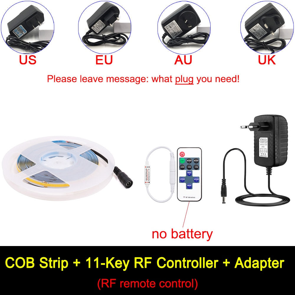 Dimmable COB LED Strip Kit LED Tape