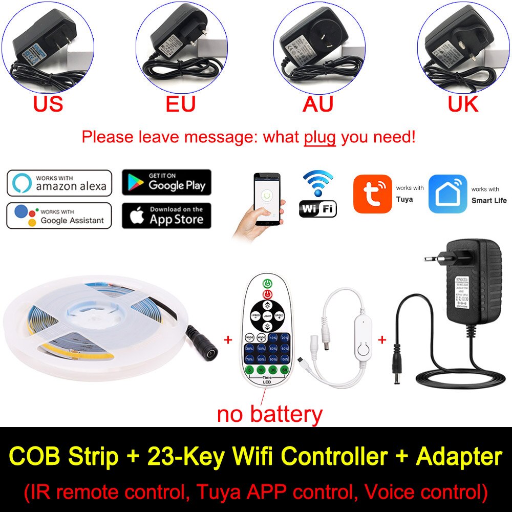 Dimmable COB LED Strip Kit LED Tape