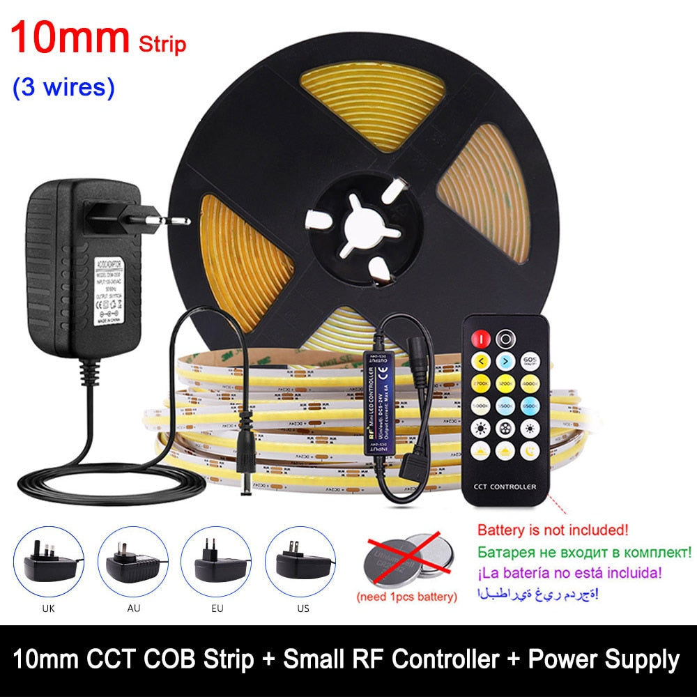 LED COB Strip Light Kit with RF Controller