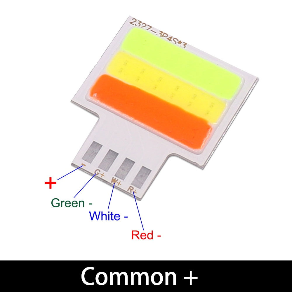 3pieces 27x23mm RGW 3-color LED COB Light Chip