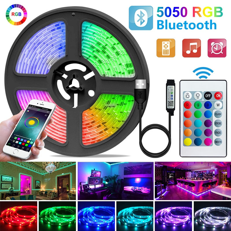 1-30M LED Strip Light USB Bluetooth 5050/2835 RGB Light SMD