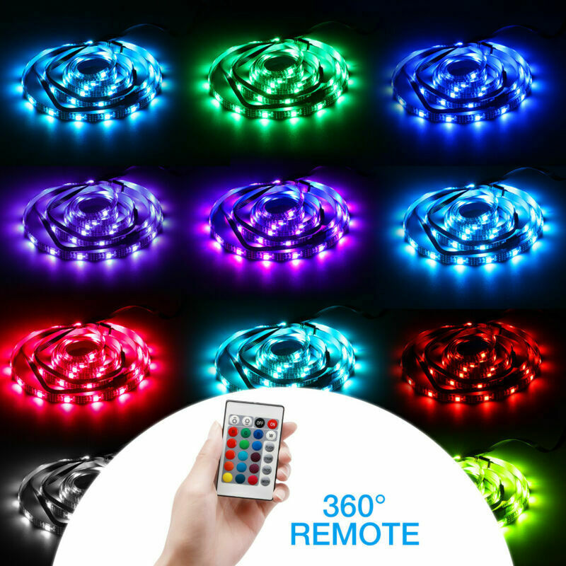 RGB LED Strip Background Light Remote Kit For TV Computer Lamp