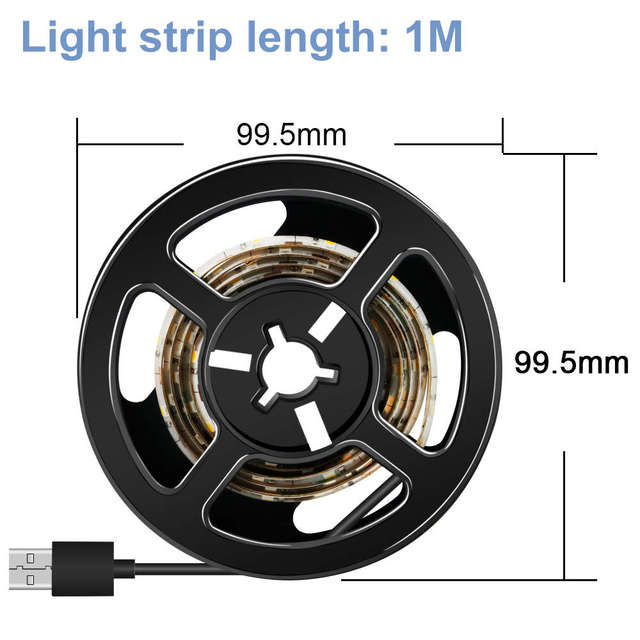 LED Strip 5V Flexible Tape 1M 2M 3M 4M 5M USB Light Strips