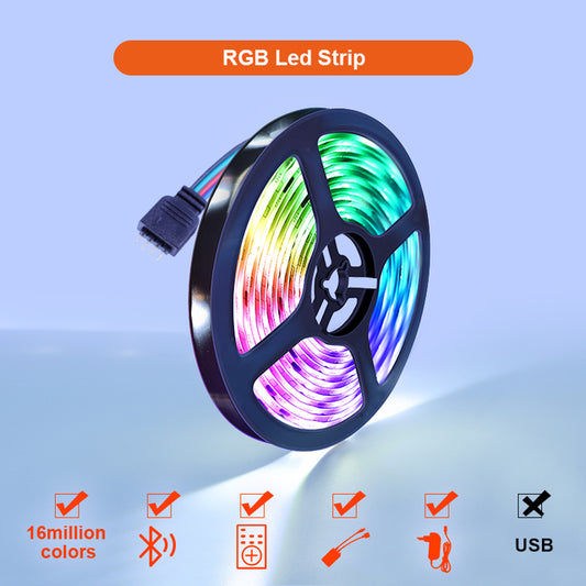 Led Strip Lights,Bluetooth App Control  RGB LED Light Strip with