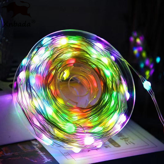 LED String Christmas Lights For BedroomMusic Full Color Addressable Individually