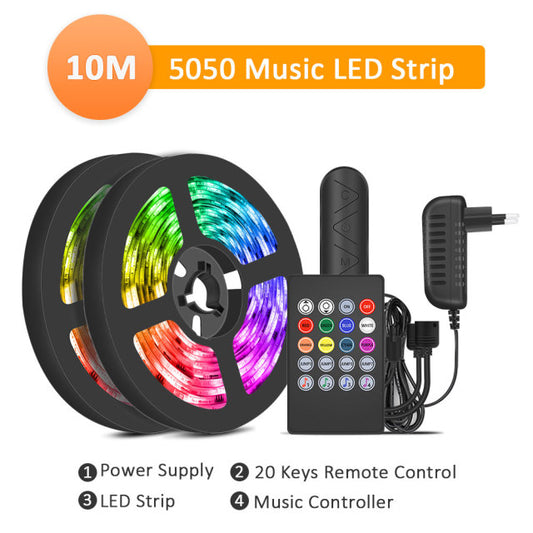 RGB LED Light Strips,Sync to Music,Smart App Light Strips,Bluetooth control