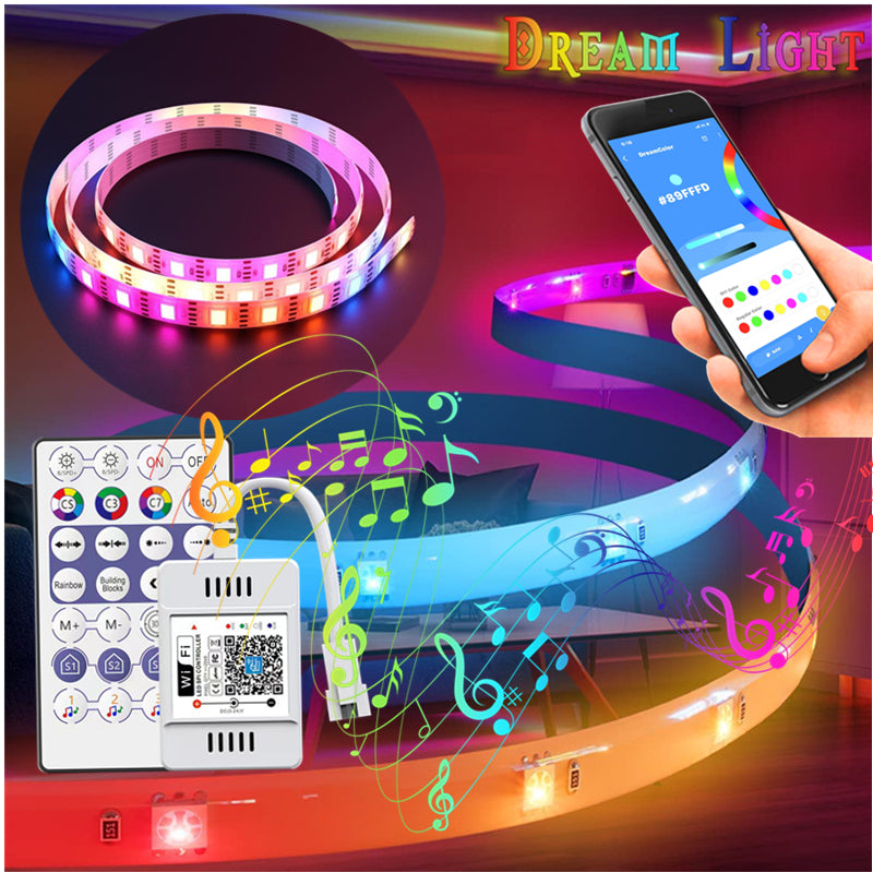 Led Strip Rom Led Strip Light RGBIC Dream Color SMD Lighting Living Room Smart Luz ...