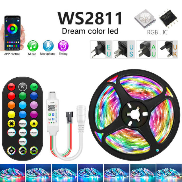 Dream LED Strip Lights Bluetooth RGB Individually Addressable Dream Color Light