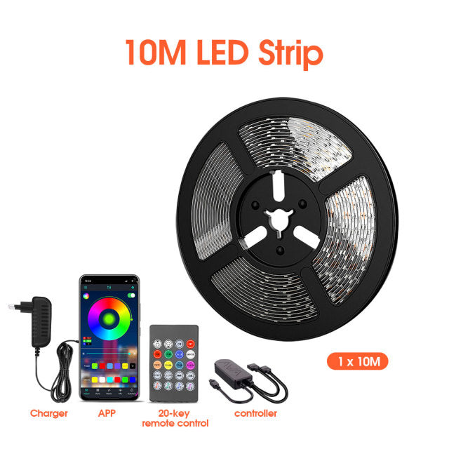 LED Strip Light Changing, Built-in Mic, App Controlled LED Lights Rope Lights Room