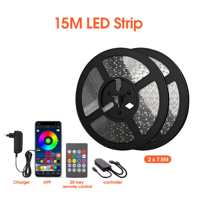 LED Strip Light Changing, Built-in Mic, App Controlled LED Lights Rope Lights Room