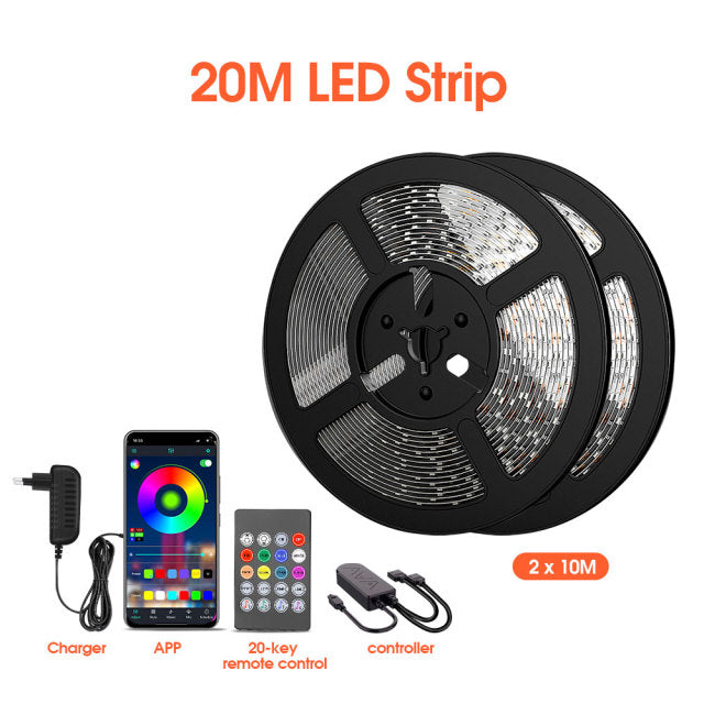 LED Strip Light Changing, Built-in Mic, App Controlled LED Lights Rope Lights Room