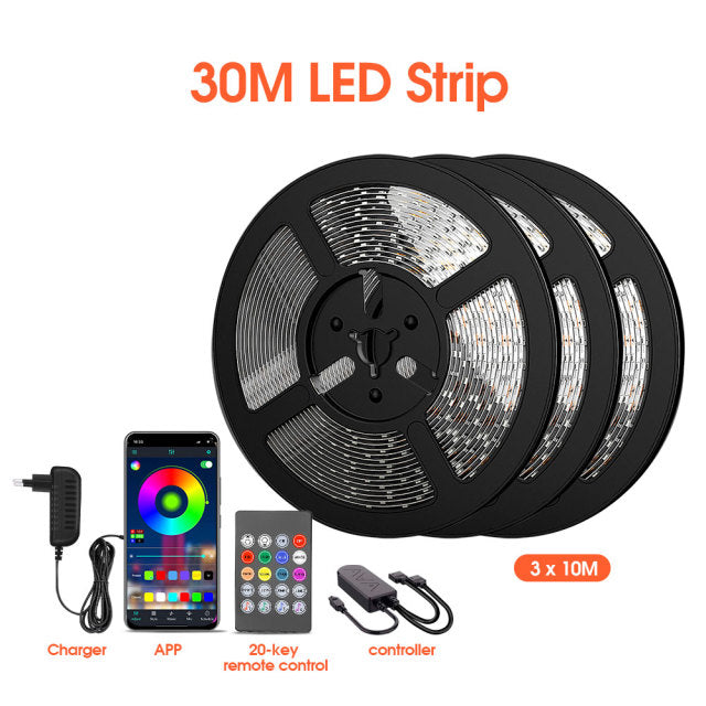 LED Strip Light Changing, Built-in Mic, App Controlled LED Lights Rope Lights Room