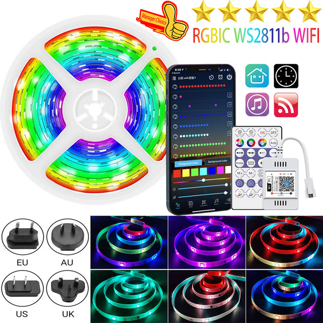LED Lights Waterproof WiFi Alexa Smart Diode Gaming Lamp Flexible Control Applicable