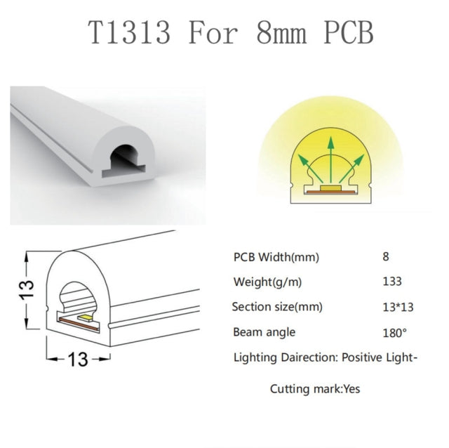 LED Neon Rope Tube Silica Gel Flexible Strip Light Soft Lamp Tube