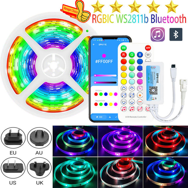 LED Strip Waterproof WiFi Alexa Smart Diode Gaming Lights Flexible Control