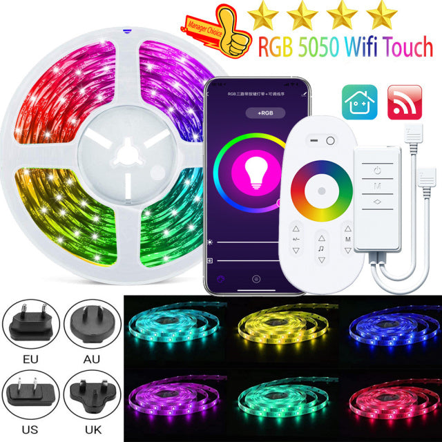 LED Strip Waterproof WiFi Alexa Smart Diode Gaming Lights Flexible Control