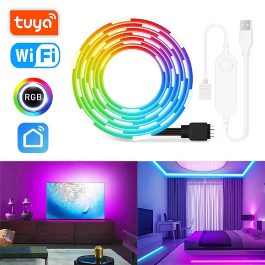 WiFi USB RGB TV LED Strip Light Tuya Smart Life Flexible Light