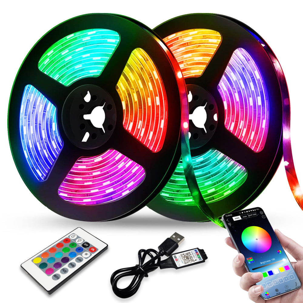 USB LED Strip Lights Bluetooth Control Flexible Lamp DC