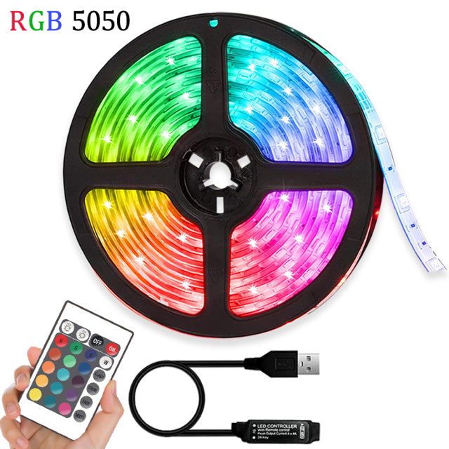 USB LED Strip Lights Bluetooth Control Flexible Lamp DC