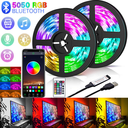 LED Strip Light RGB USB Flexible Lamp Tape Diode USB Cable Bluetooth Control