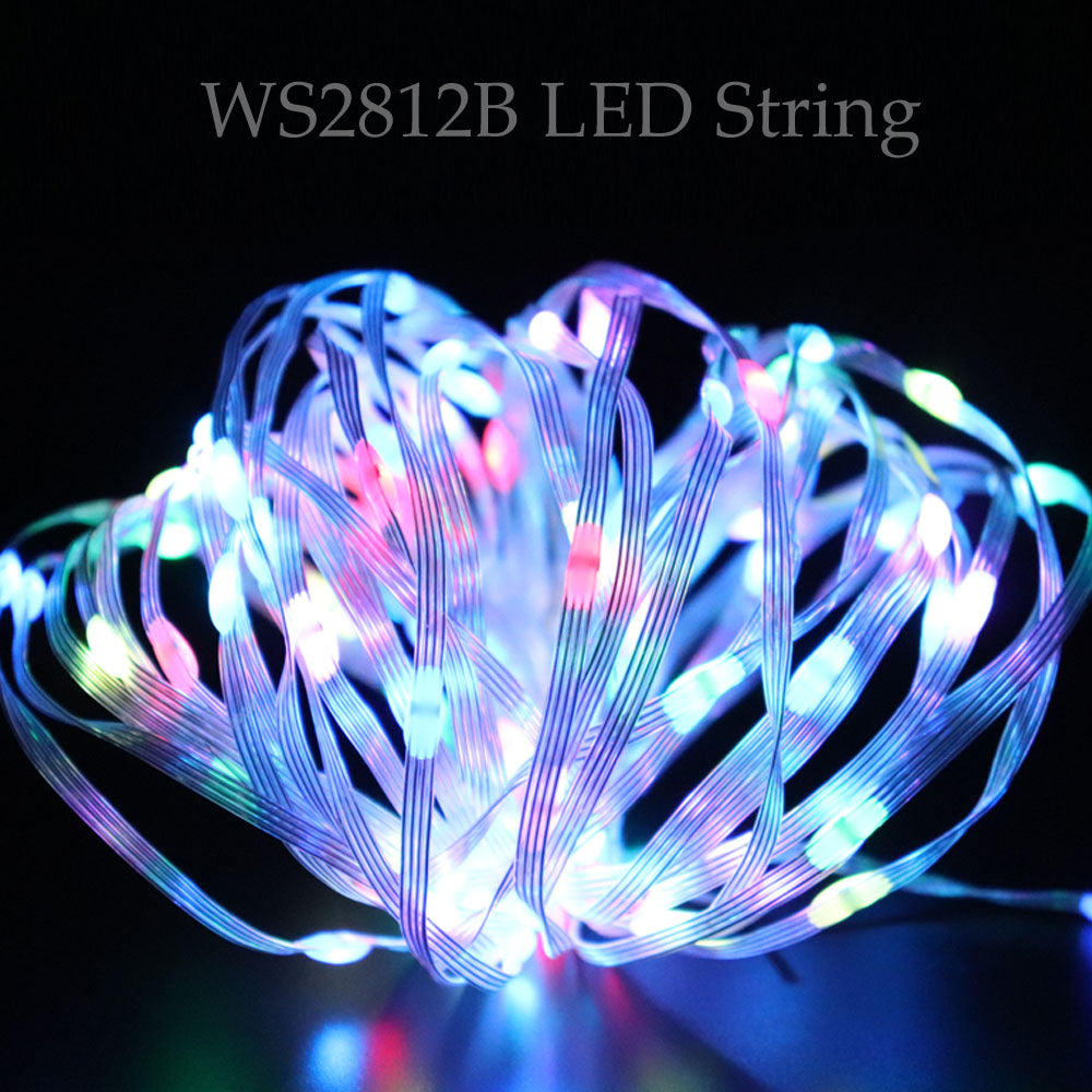 RGB LED String Christmas Lights Led Strip Bluetooth Music Full Color Addressable Individually