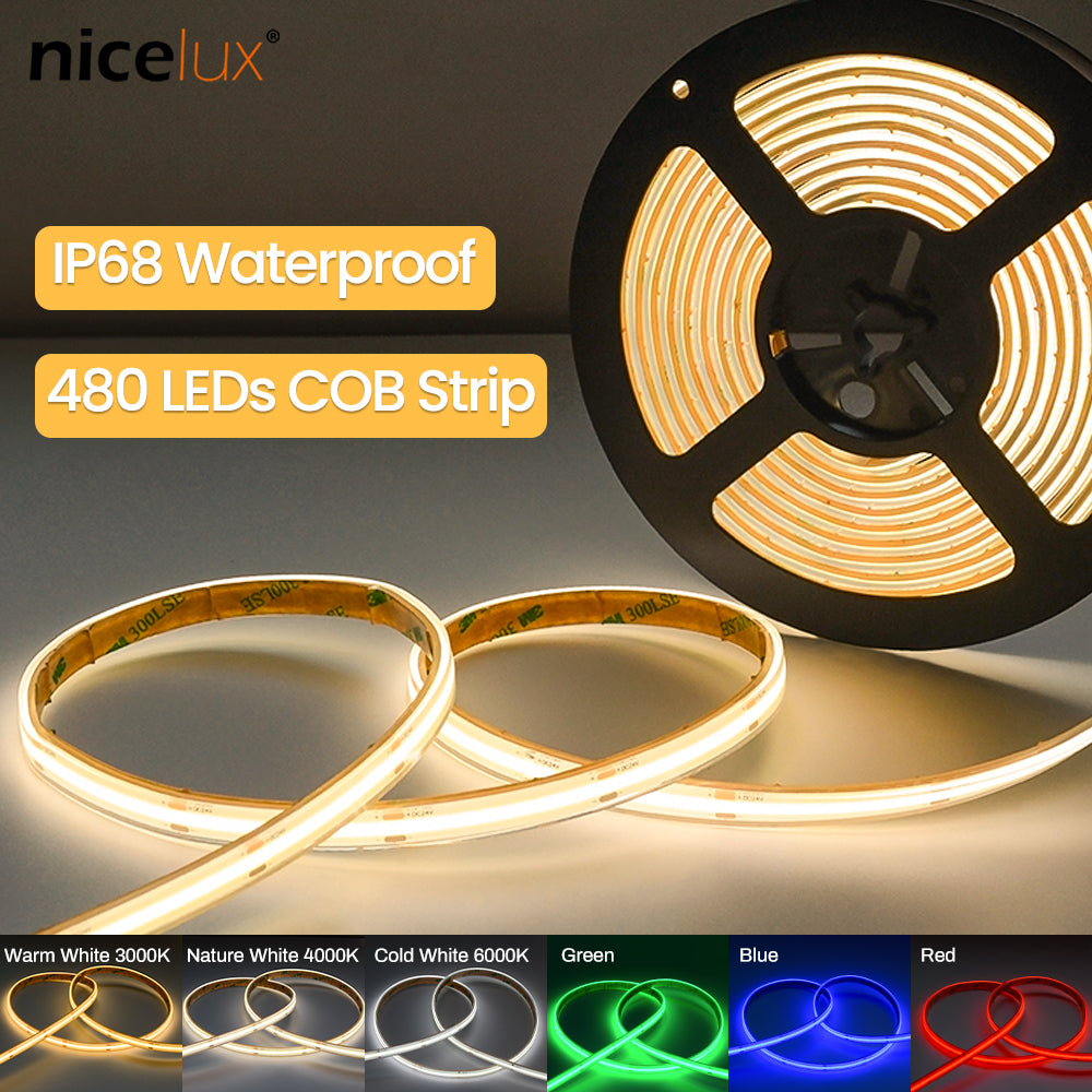 LED Strips Dimmable Light High DensityFlexible Tape Strip Leds Lights