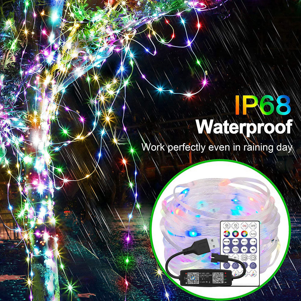 Rgb Led String Christmas RGB LED String Lights Addressable Individually IC Dream Colo ...