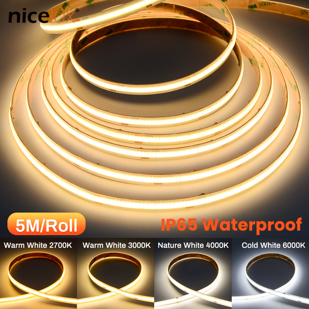 Waterproof COB Strip LED Light 480 Strip Tape