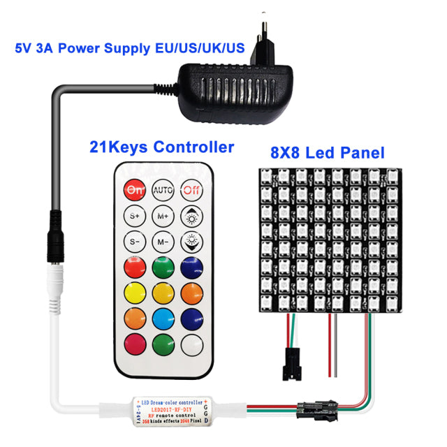 Individually Addressable Led Matrix Small Screen Digital Panel