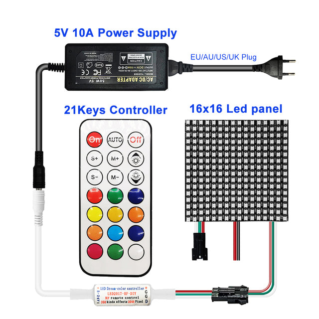 Individually Addressable Led Matrix Small Screen Digital Panel