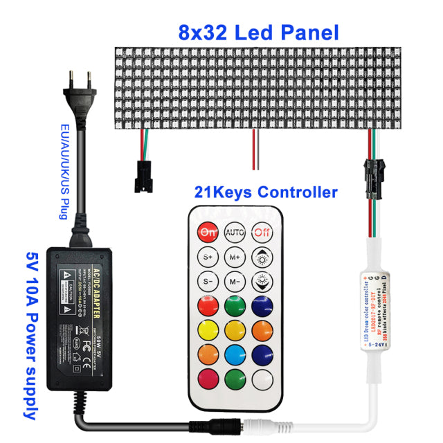 Individually Addressable Led Matrix Small Screen Digital Panel